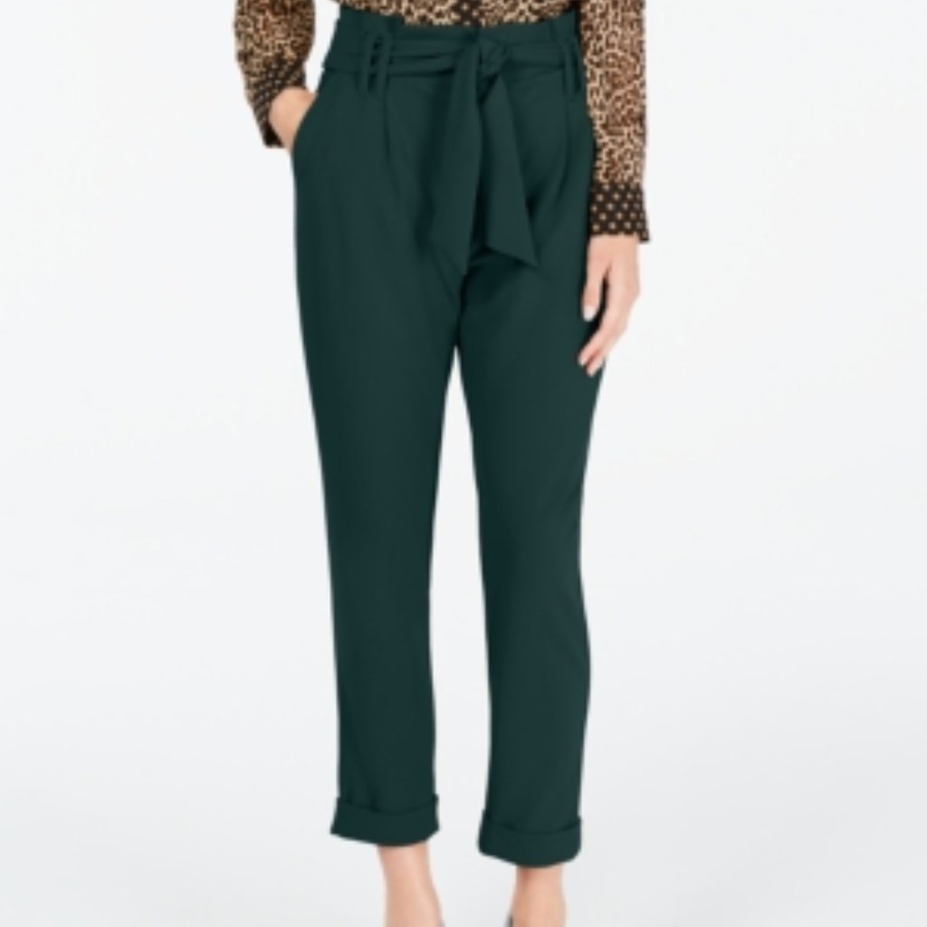 Nwt Inc Tapered-Leg Paperbag Pants - 16